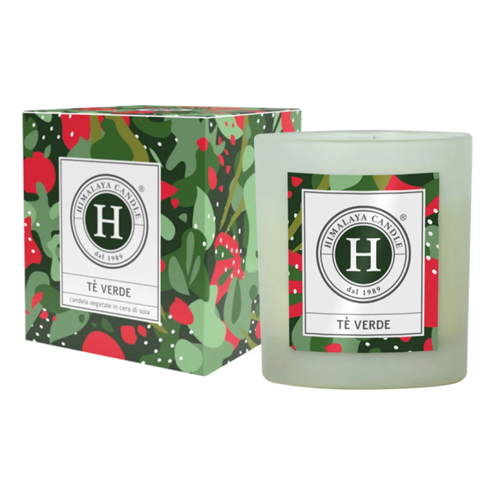 HIMALAYA CANDLE TE' VERDE - CANDELA VEGETALE IN CERA DI SOIA 200 GR