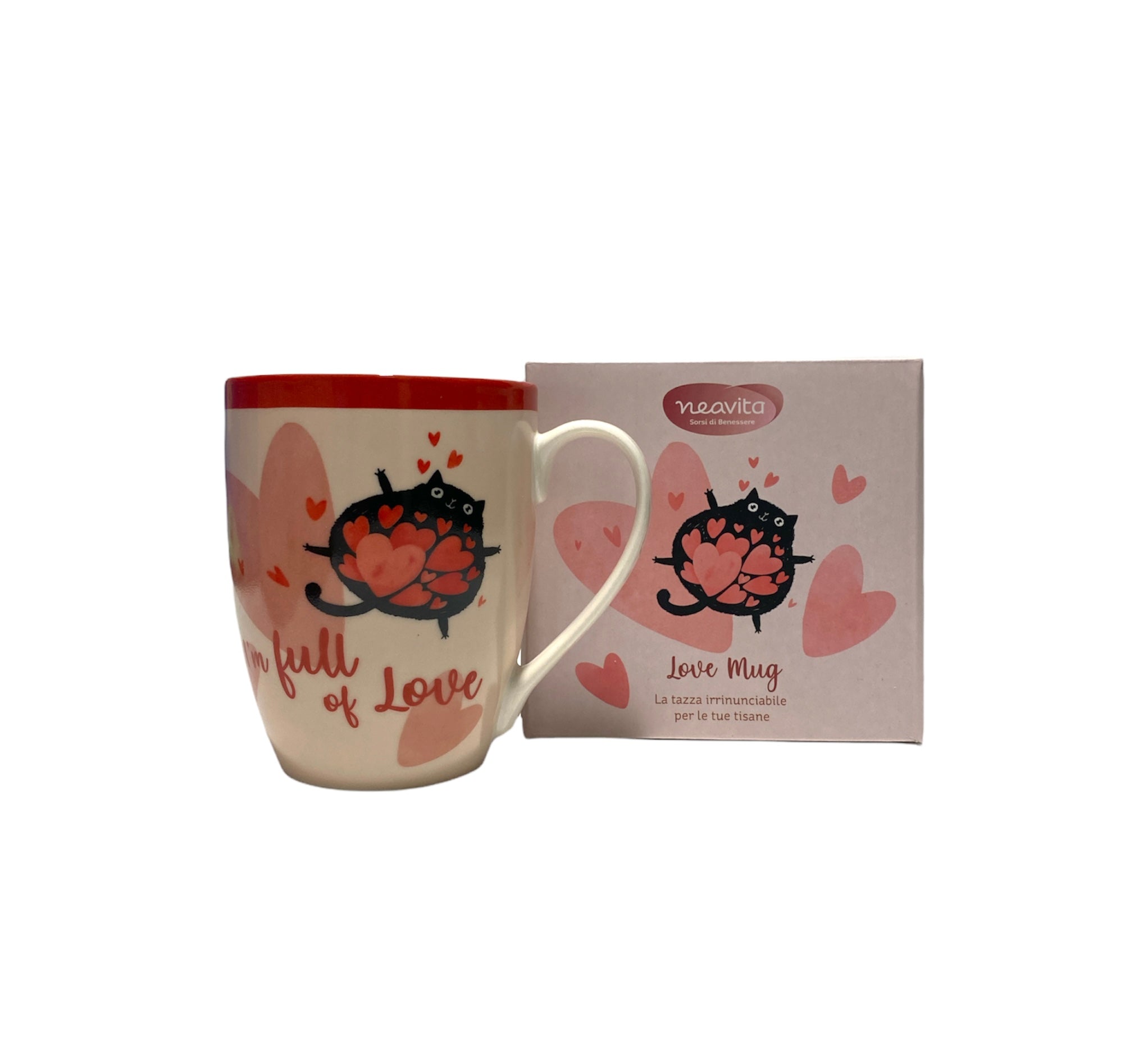NEAVITA 1 TAZZA I'M FULL OF LOVE CAT - SAN VALENTINO
