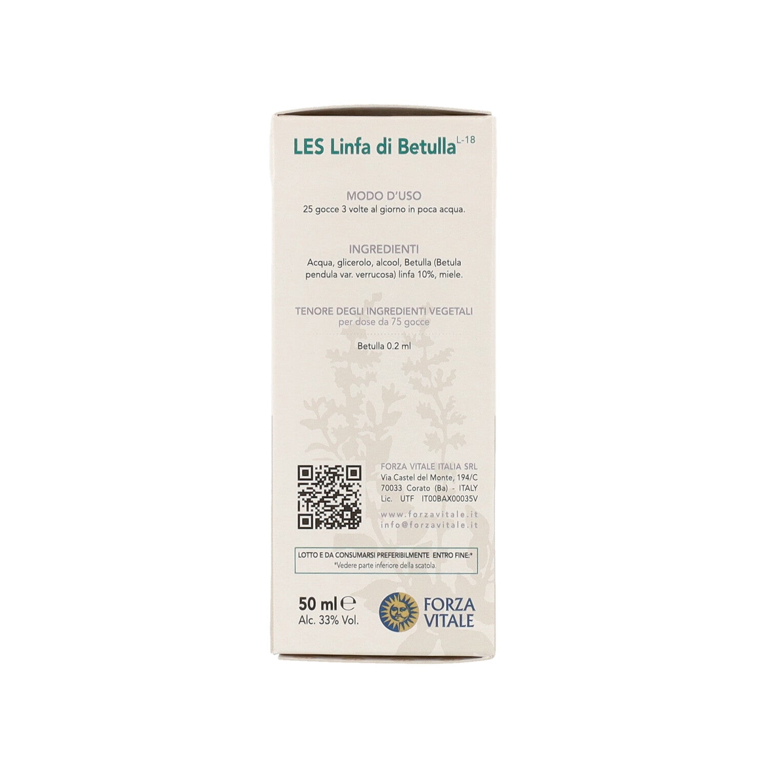 LES LINFA BETULLA GOCCE 50ML