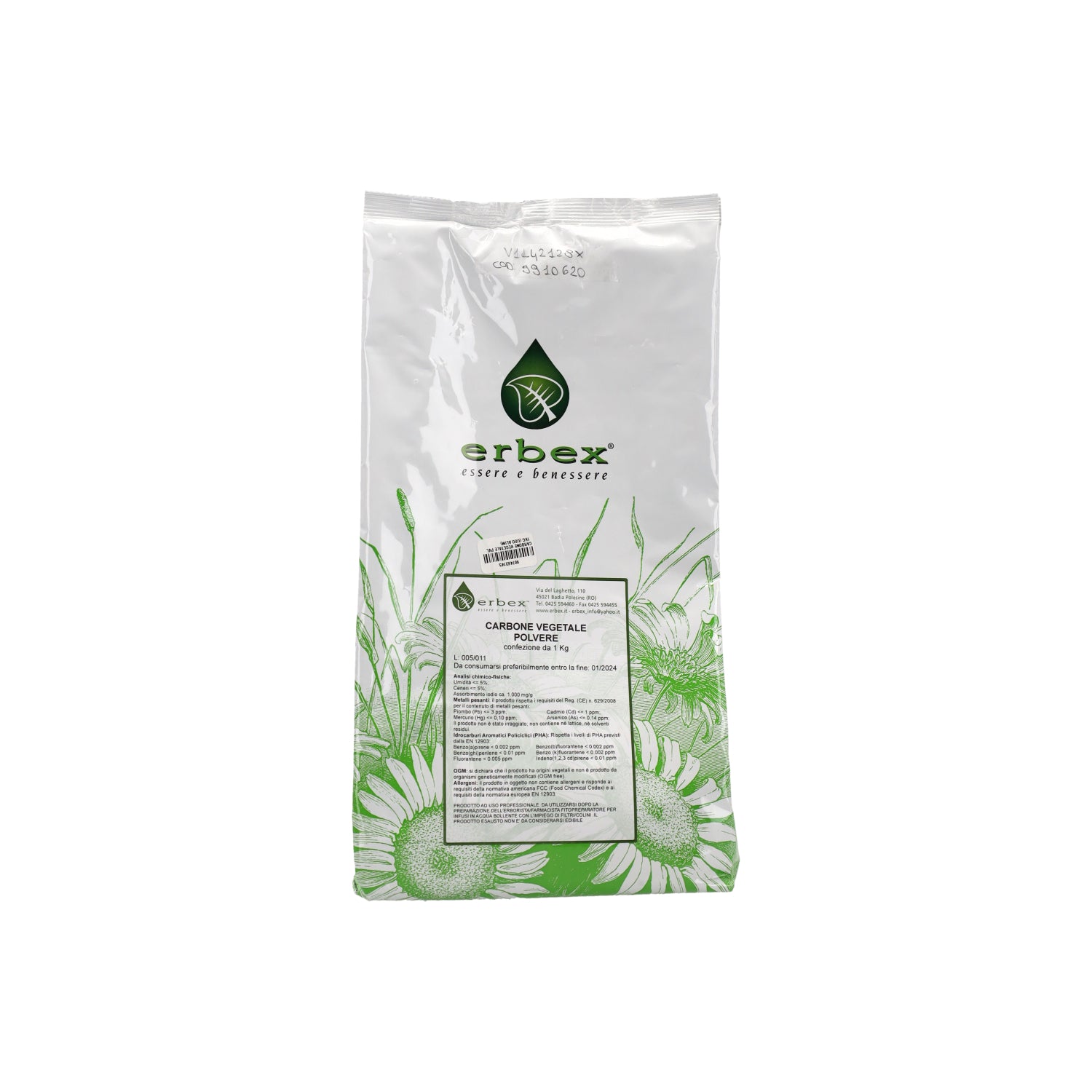 CARBONE VEGETALE POLVERE 1KG