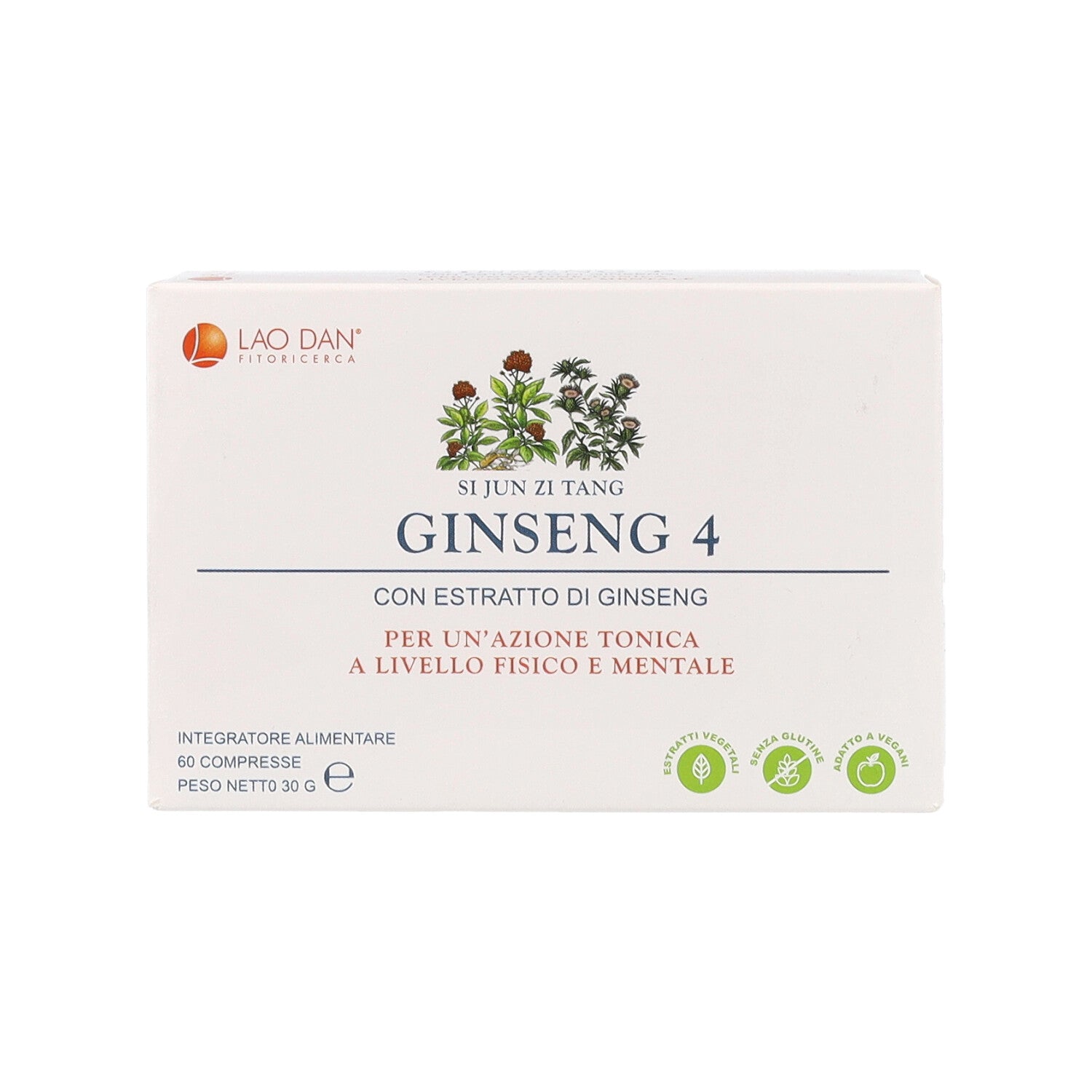 GINSENG 4 60 CPR BLISTER 500MG LAO DAN