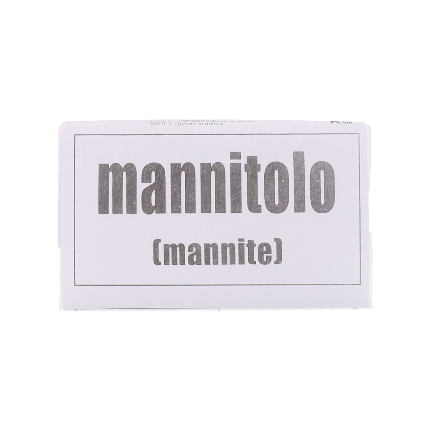 MANNITOLO CUBETTI - 1 BUSTINA DA 22 GR