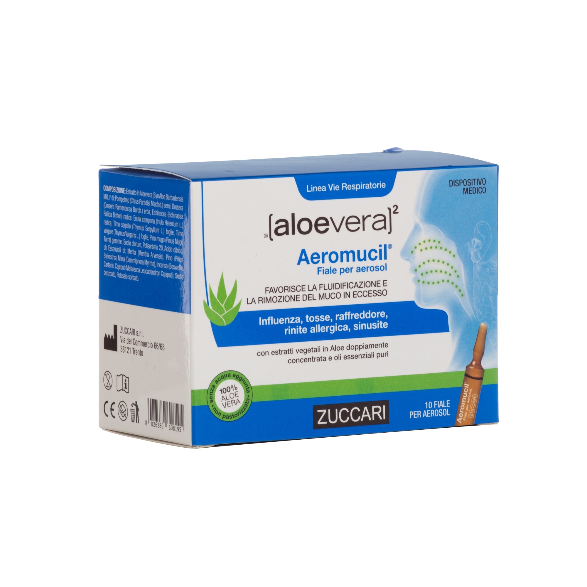 ALOEVERA2 AEROMUCIL 10 FIALE X 5ML PER AEROSOL