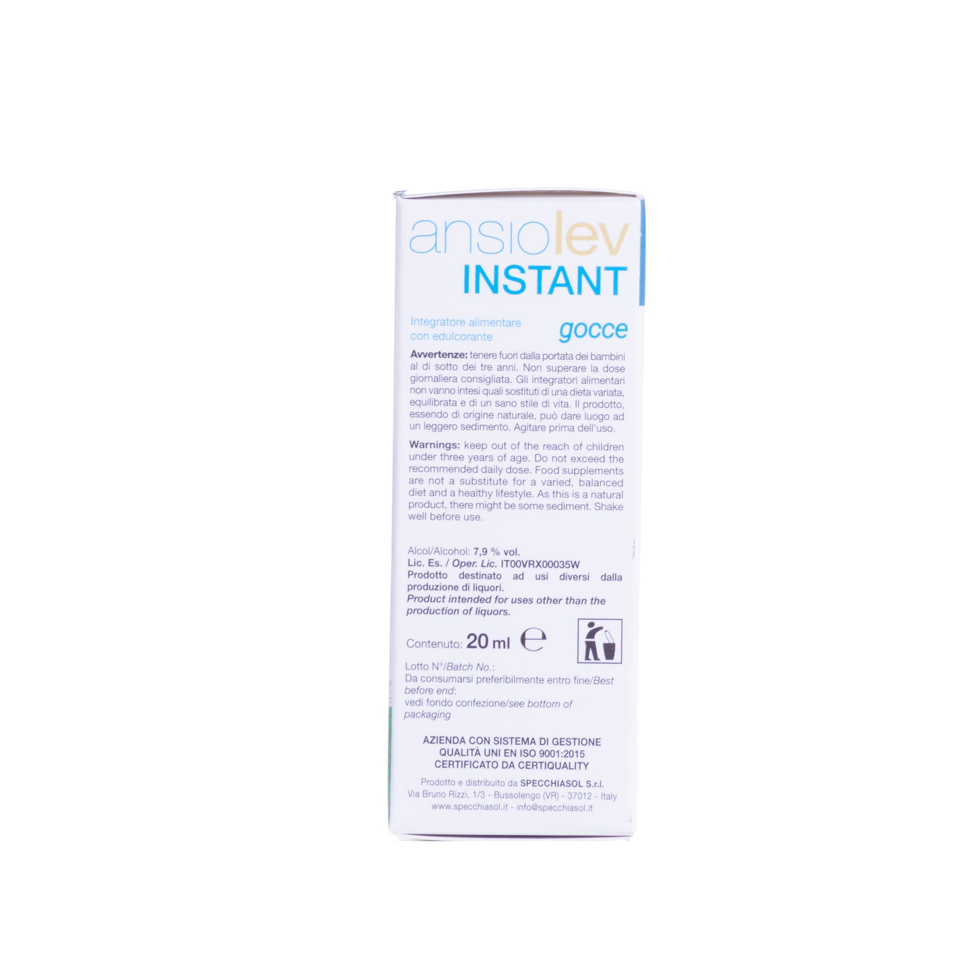 ANSIOLEV INSTANT gocce