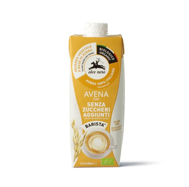 ALCE NERO BEVANDA VEGETALE BARISTA A BASE DI AVENA BIOLOGICA 500ML