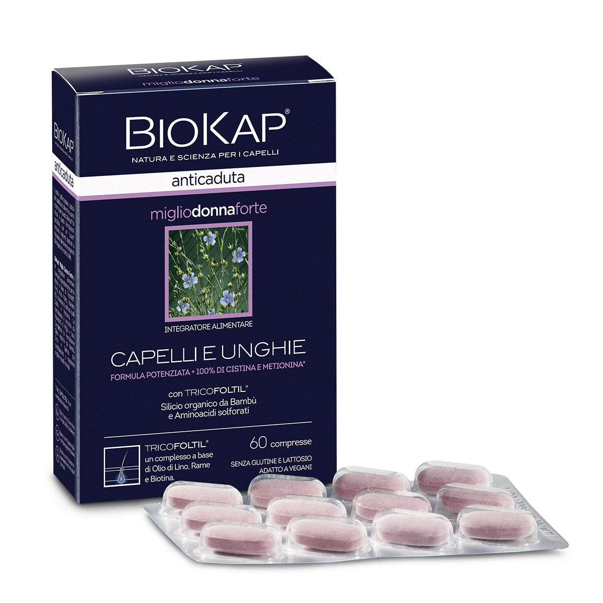 BIOKAP ANTICADUTA DONNA MIGLIO FORTE 60 CPR