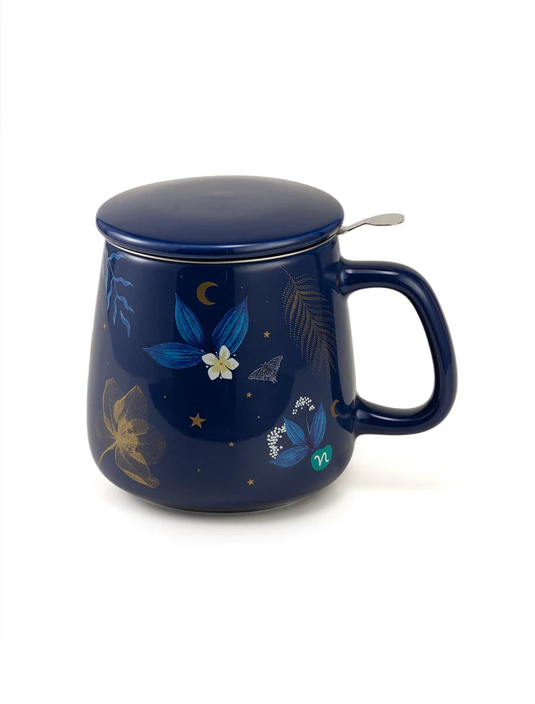 INFUSI DA FAVOLA - INFUSIERA BLU CON FILTRO DA 400ML