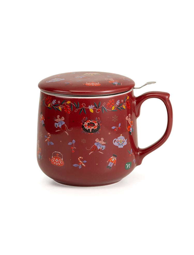 NEAVITA INFUSIERA NATALE ROSSA 400ML CON FILTRO
