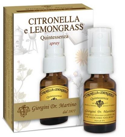 CITRONELLA LEMONGRASS QUINTESSENZA SPRAY 15ML