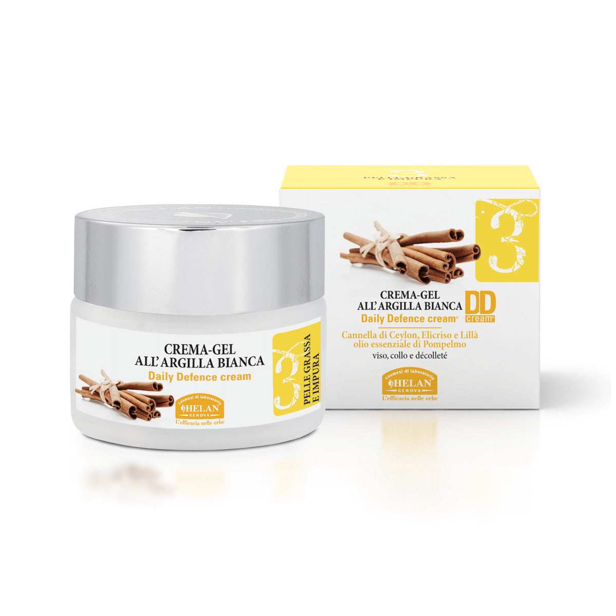 LINEA 3 CREMA GEL ARGILLA BIANCA