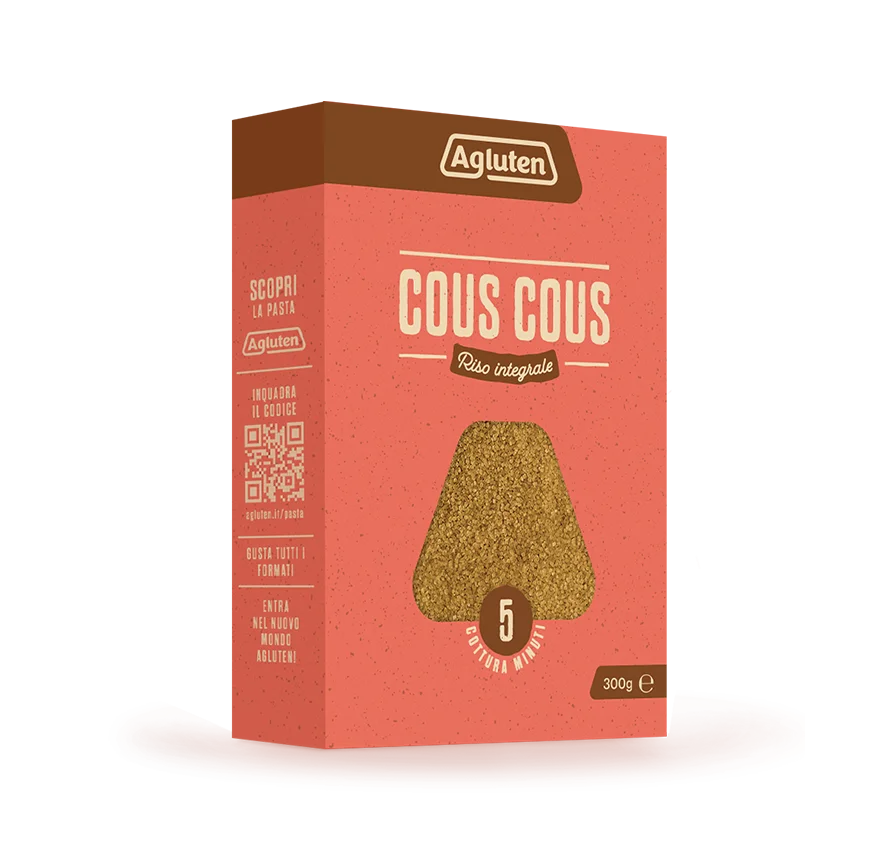 AGLUTEN COUS COUS RISO INTEGRALE 300GR