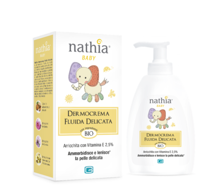 NATHIA DERMOCREMA FLUIDA CON VIT. E OLIO MANDORLE DOLCI 300ML