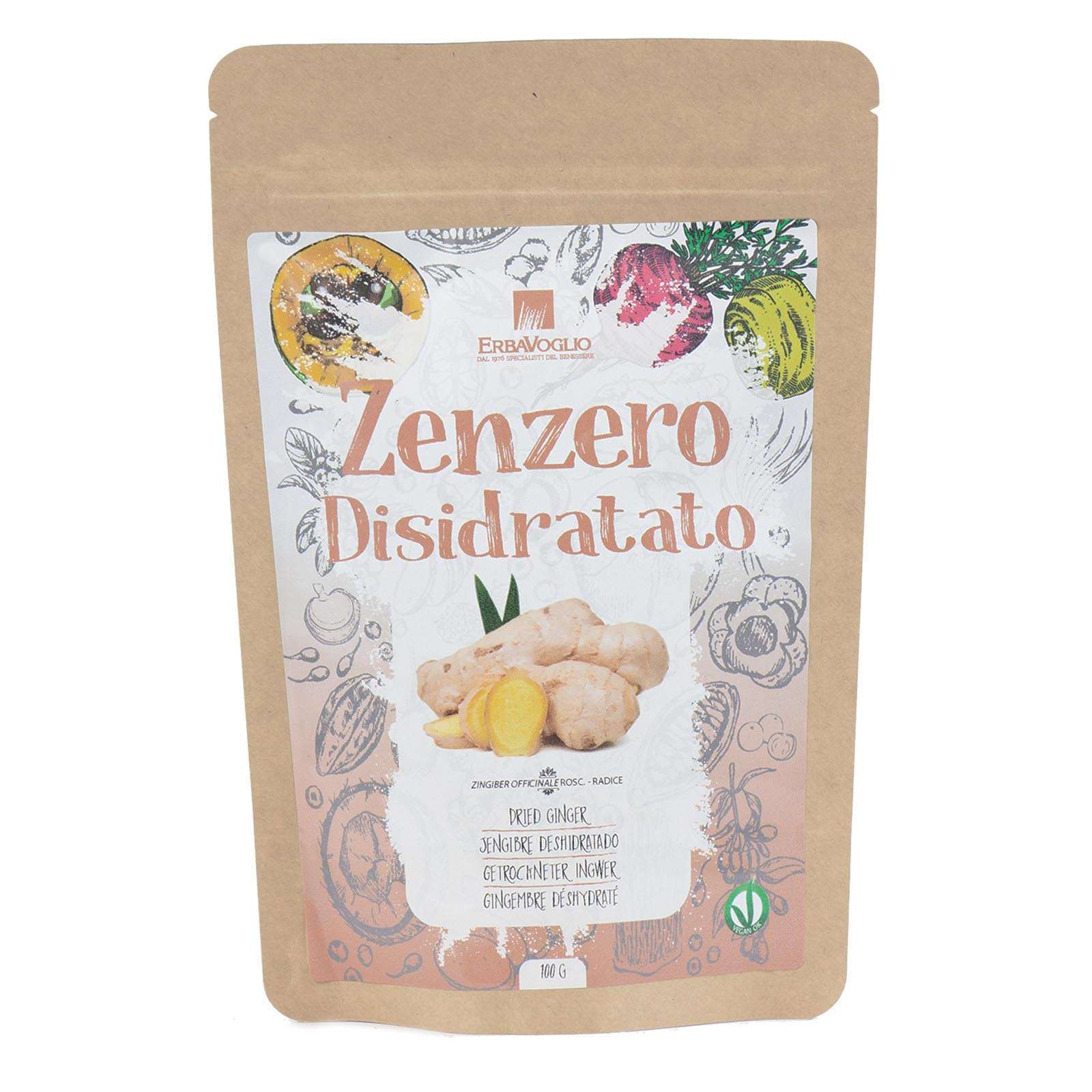 ZENZERO DISIDRATATO SENZA ZUCCHERO 100G