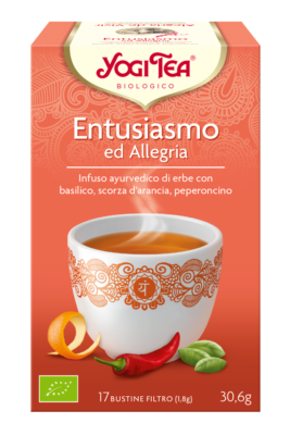 YOGI TEA JOIE DE VIVRE ENTUSIAMO ED ALLEGRIA 17 BUSTINE