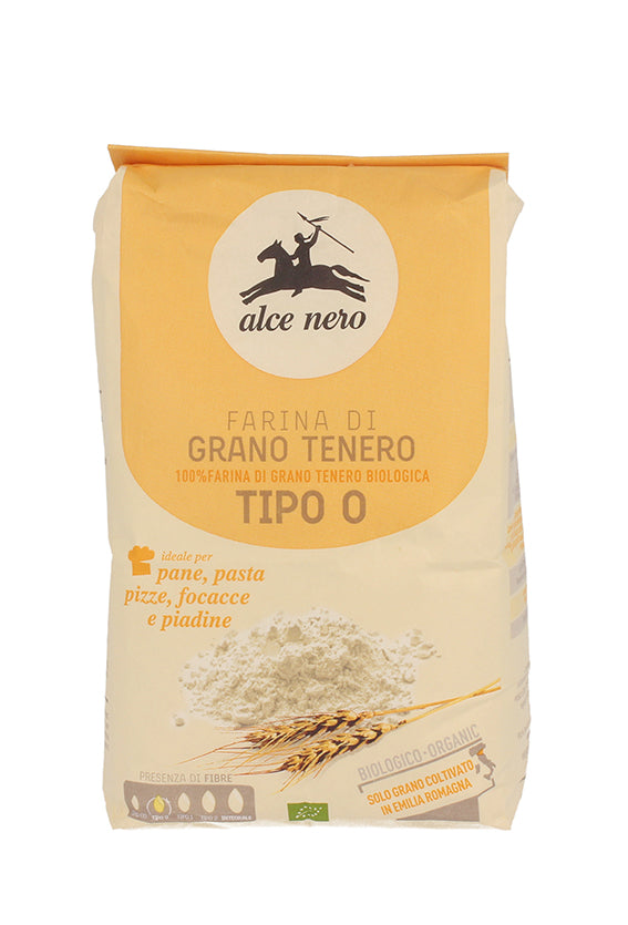 ALCE NERO FARINA GRANO TENERO TIPO 0 BIO