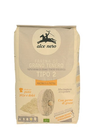 ALCE NERO FARINA GRANO TENERO TIPO 2 BIO
