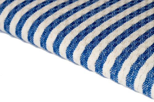 TELO HAMMAM BLU COBALTO RIGA LARGA 100%COTONE