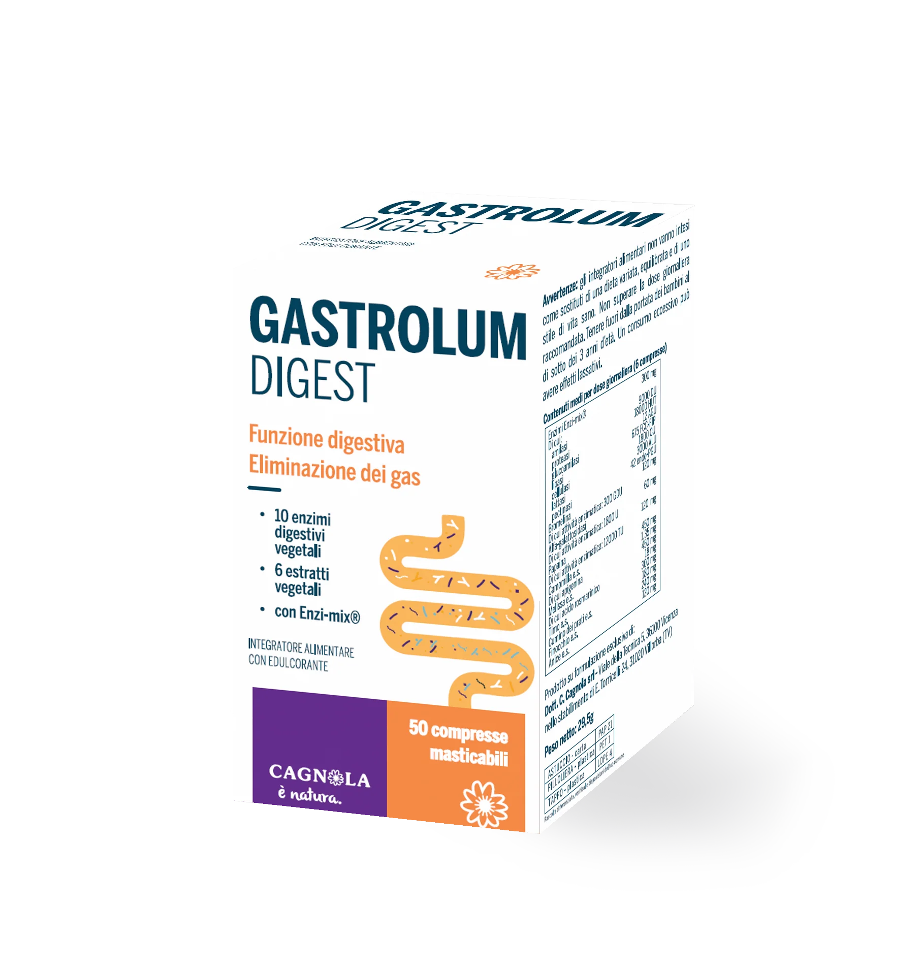 GASTROLUM DIGEST ENZIMI 50CPR MASTICABILI