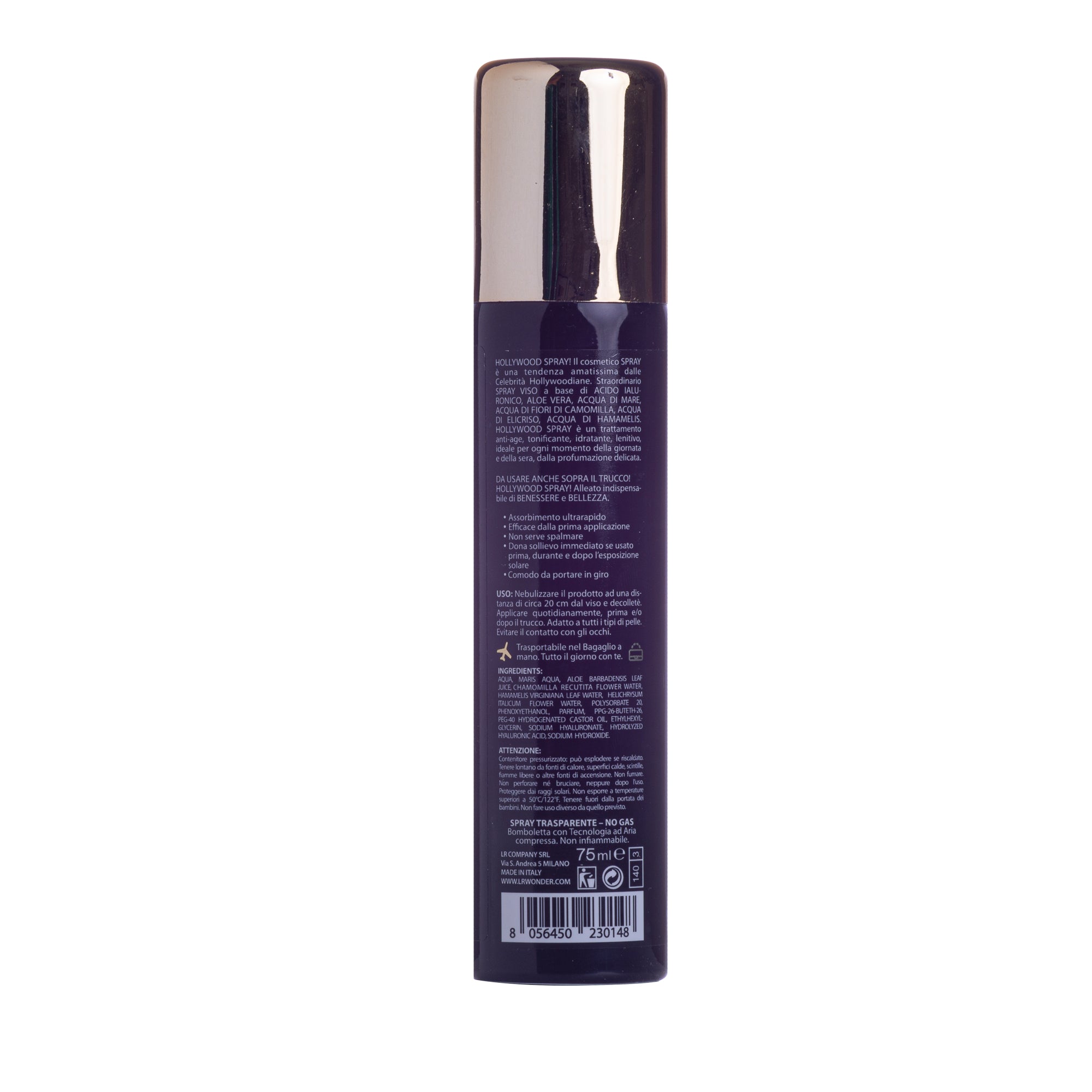 HOLLYWOOD SPRAY VISO ACIDO IALURONICO