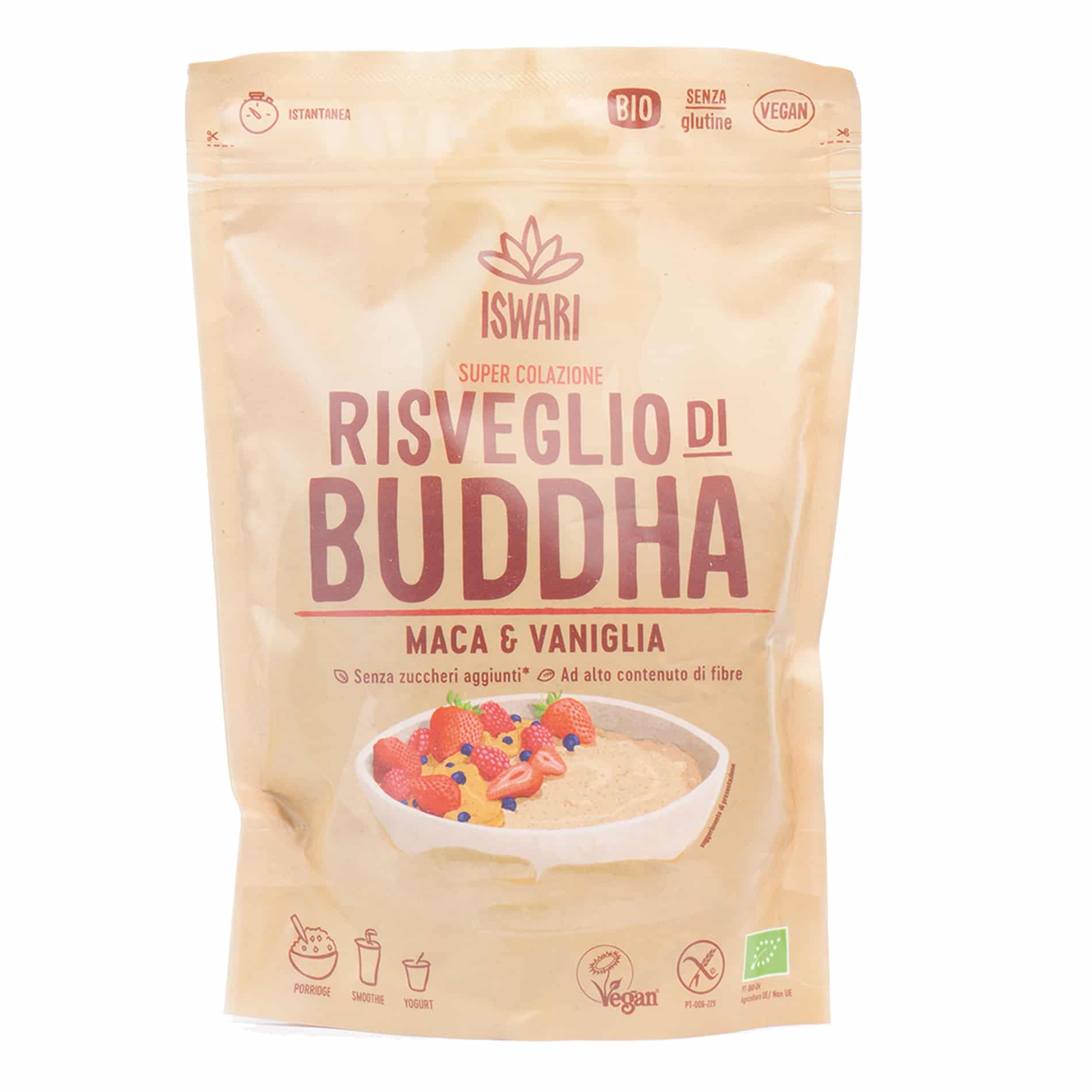 ISWARI RISVEGLIO DI BUDDHA BIO MACA E VANIGLIA 360GR