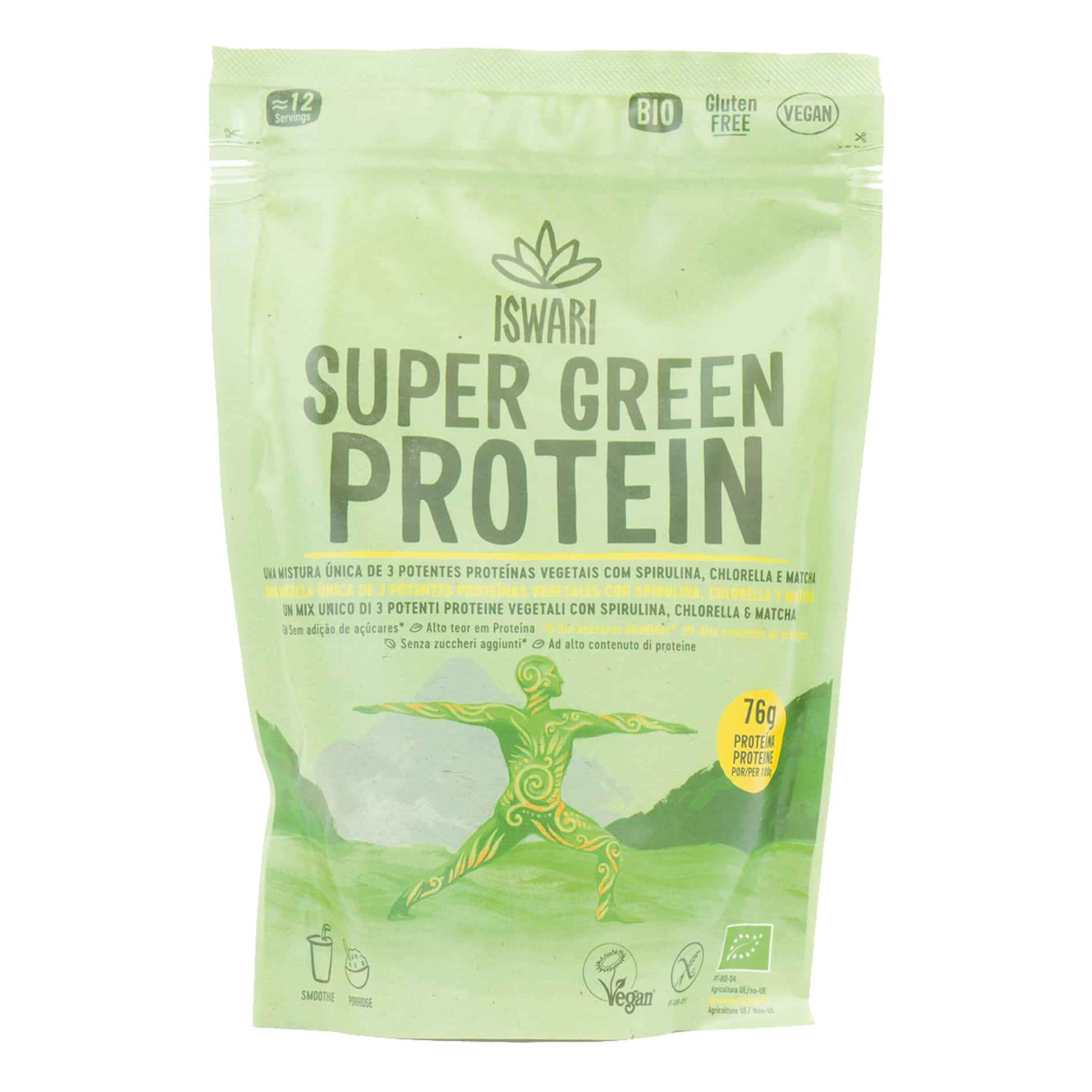 SUPER GREEN PROTEIN BIO ISWARI 250 GR
