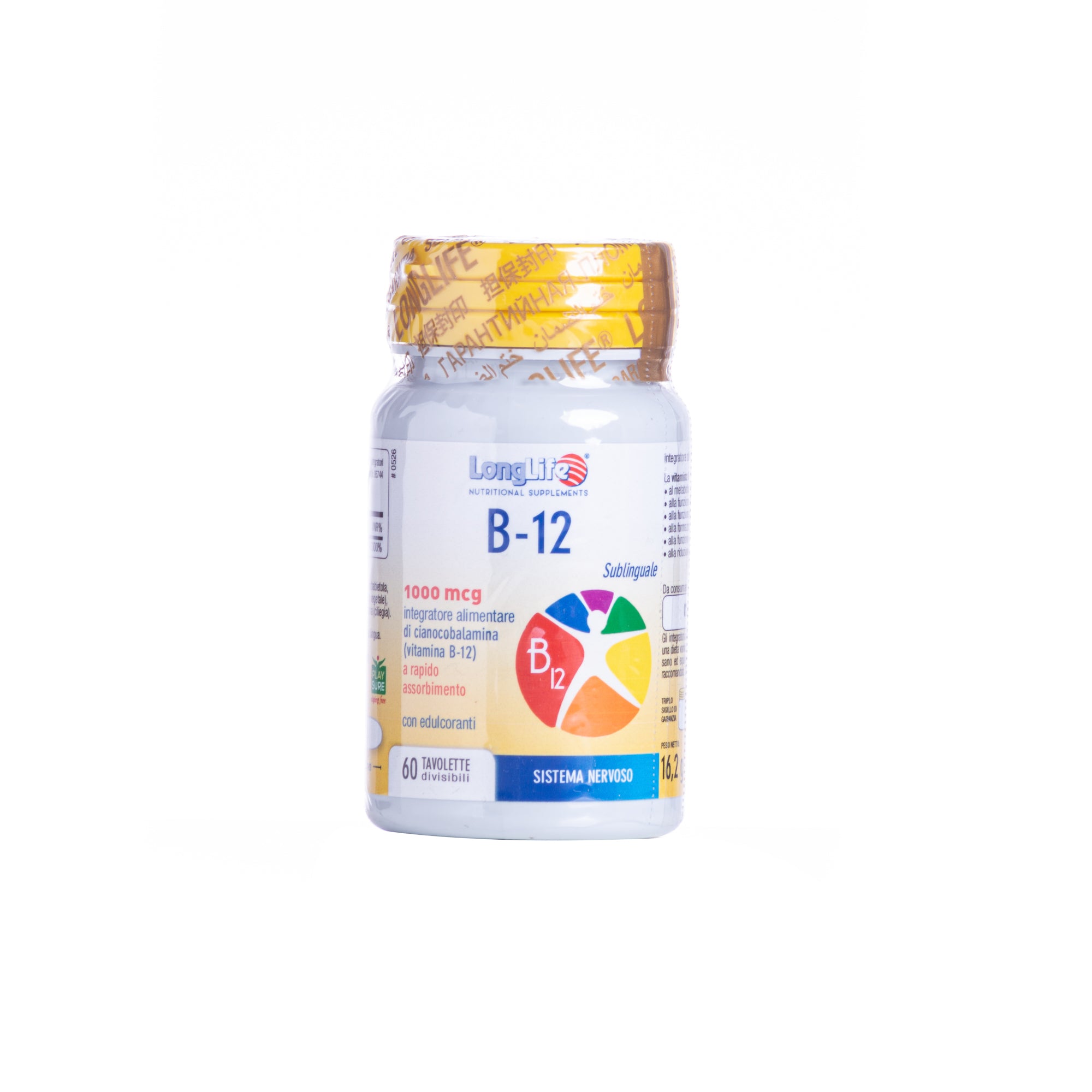 LONGLIFE B12 SUBLINGUALE 1000 MCG