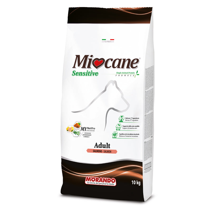 MIOCANE ADULT SENSITIVE CROCCHETTE SALMONE - 10 KG