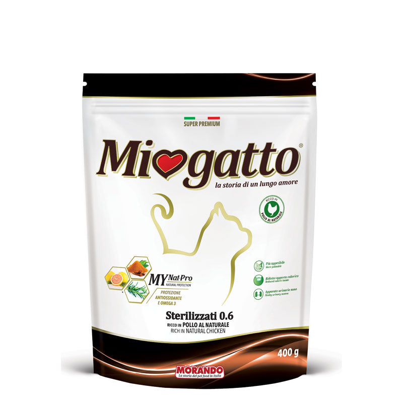 MIOGATTO STERILIZZATO POLLO/NATURALE 400G