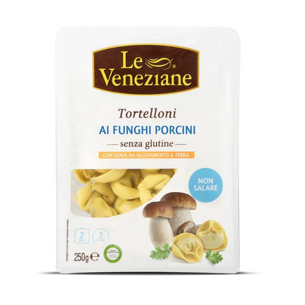 TORTELLONI FUNGHI PORCINI 250GR SENZA GLUTINE LE VENEZIANE - SCAD. 19/7