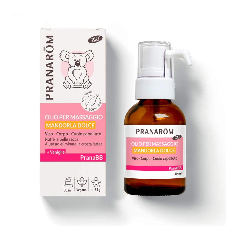 PRANAROM PRANABEBE OLIOMASSAGGI MANDORLE DOLCI BIO 30 ML