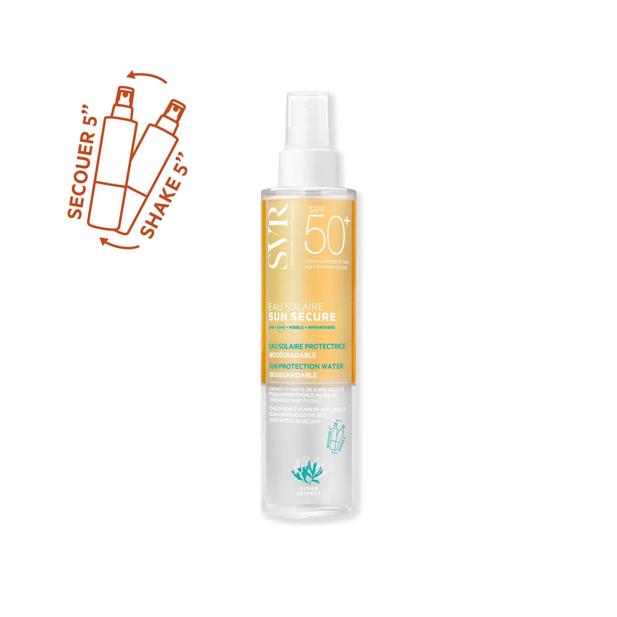 SUN SECURE EAU SOLAIRE SPF50+ | 200ML