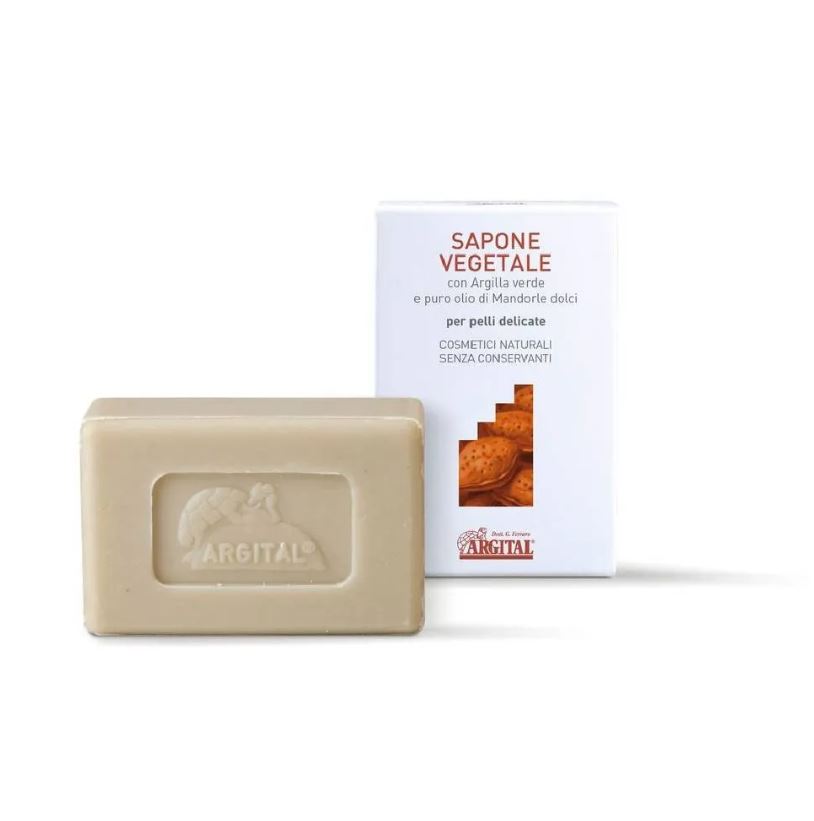 SAPONE VEGETALE ALL' ARGILLA VERDE E MANDORLE DOLCI