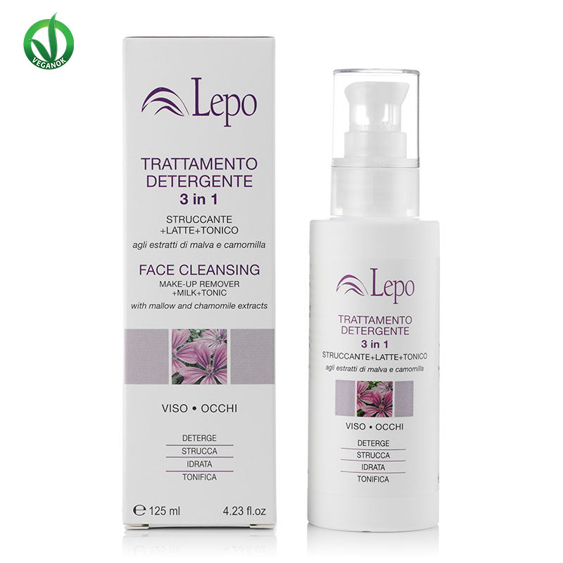 LEPO TRATTAMENTO DETERGENTE 3 IN 1 STRUCCANTE + LATTE + TONICO 125 ML3IN1 125ML