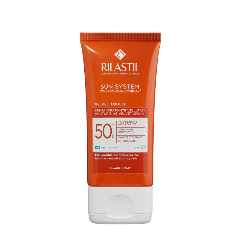 RILASTIL SUN SPF50+ CREMA VELVET TOUCH COLORATO 50ML