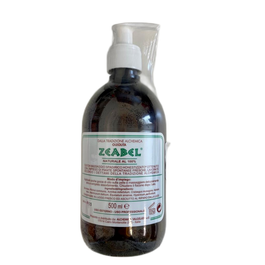 ZEABEL OLIO MASSAGGIO 500ML ALCHEMICA VALGELATA