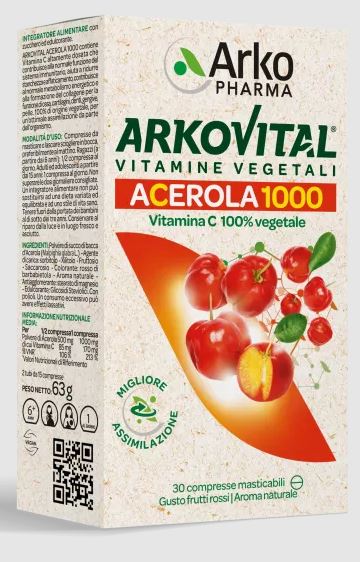 ACEROLA 1000 ARKOVITAL 30 COMPRESSE MASTICABILI