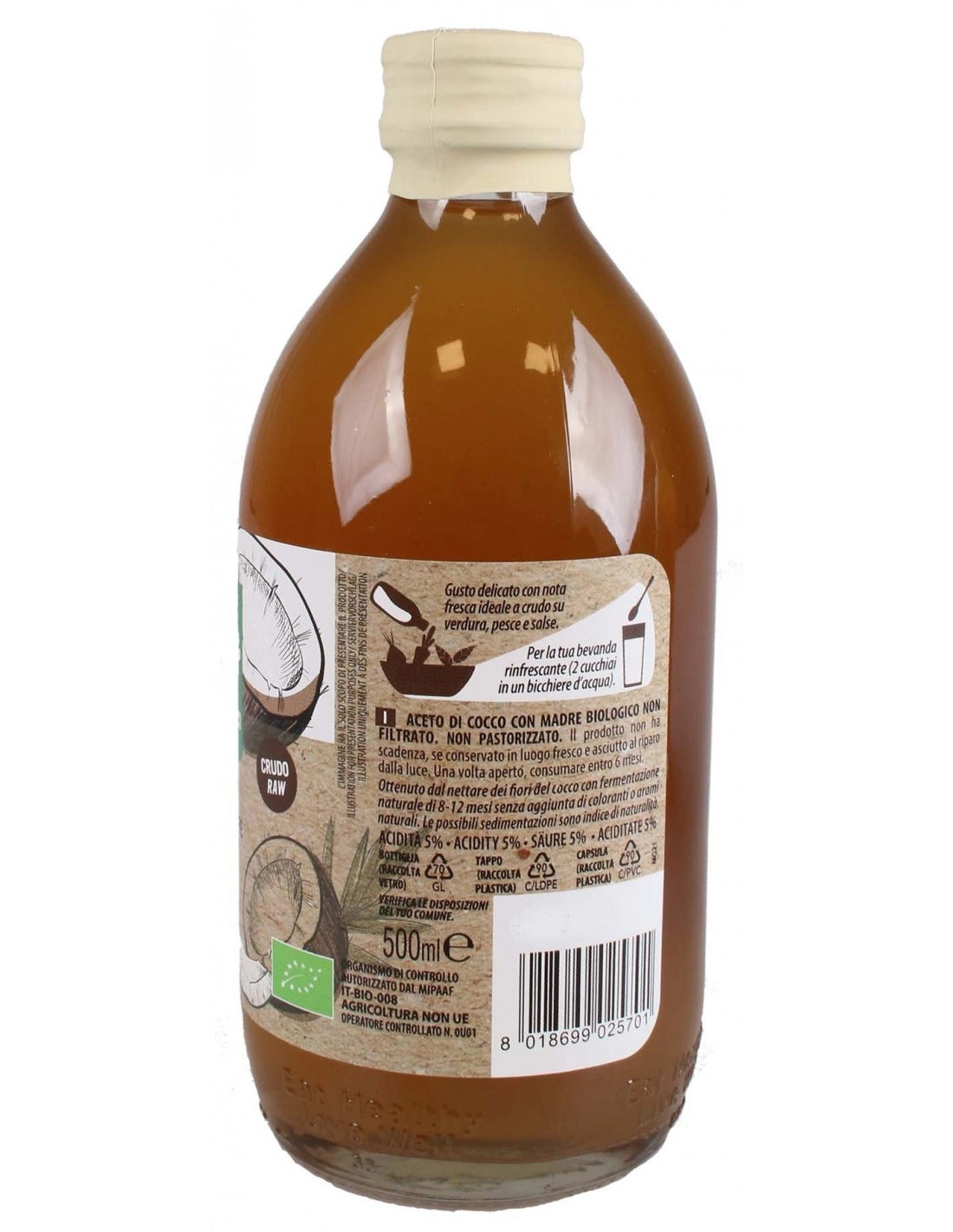 ACETO DI COCCO CON MADRE 500ML