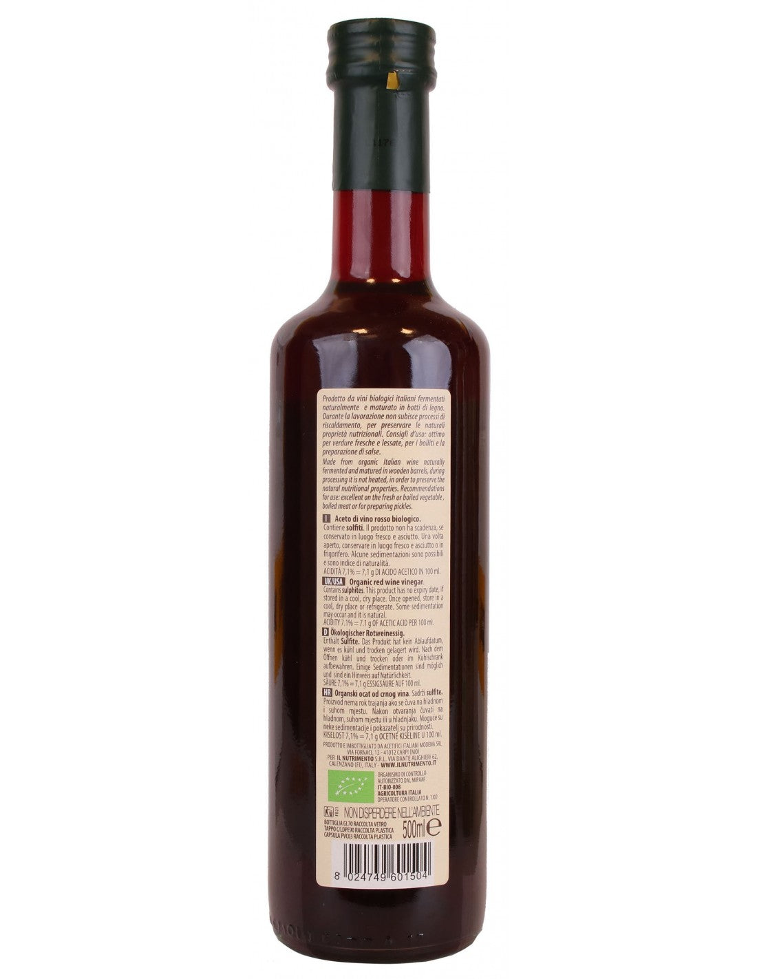 ACETO DI VINO ROSSO 500ML