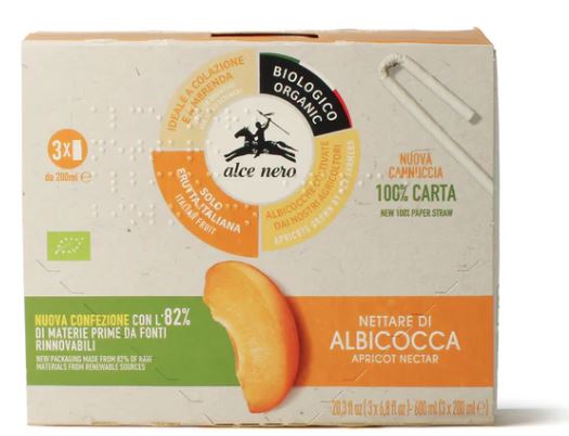 ALCE NERO NETTARE DI ALBICOCCA 3 BRIK