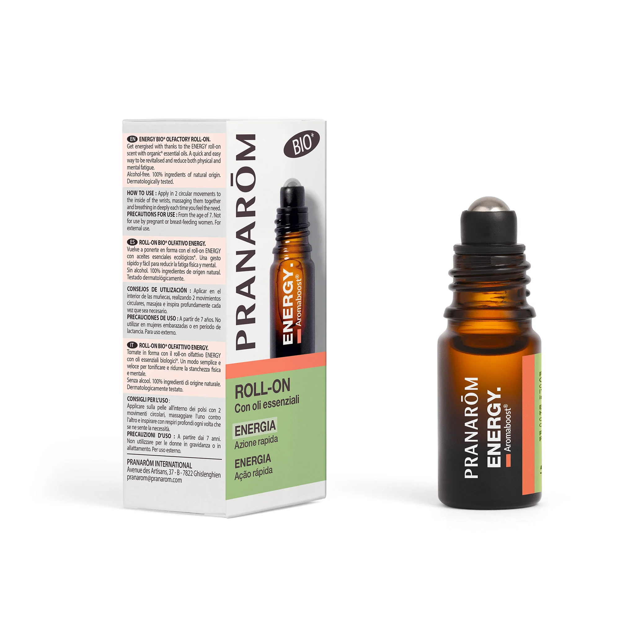 PRANAROM AROMABOOST ROLL-ON ENERGIA 5ML BIO