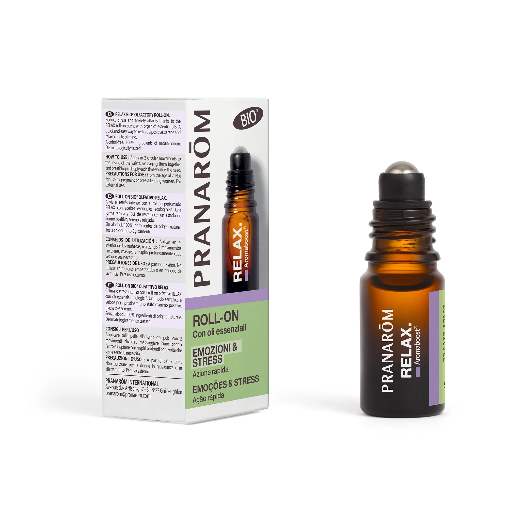 PRANAROM AROMABOOST ROLL-ON RELAX 5ML BIO