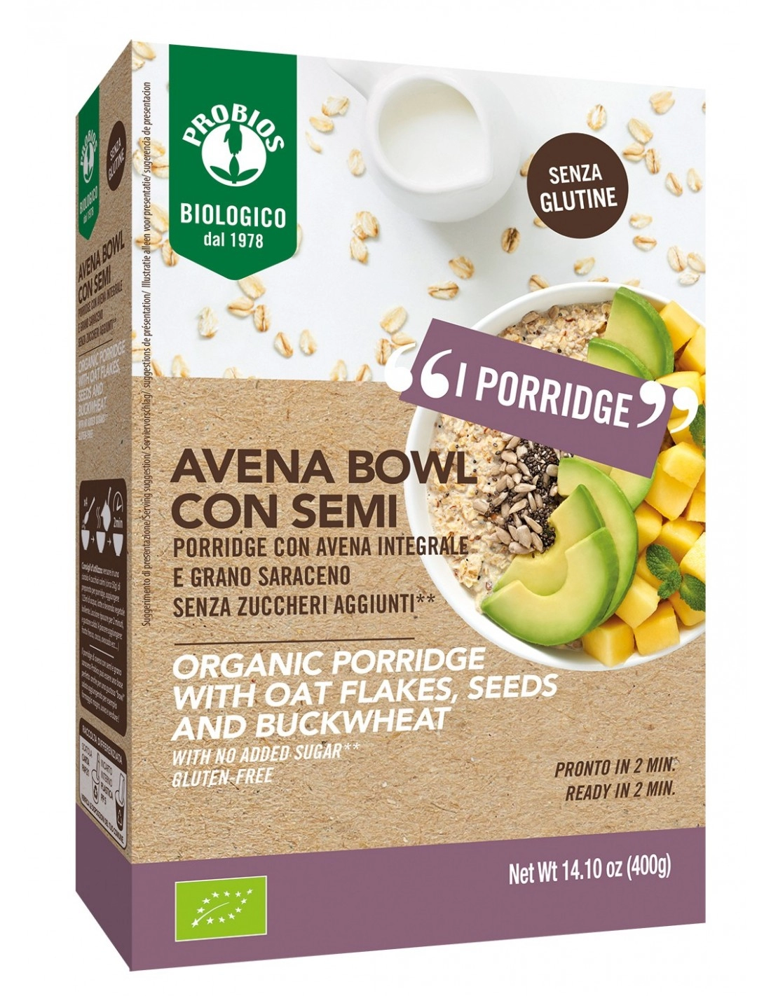 BIO AVENA BOWL CON SEMI 400G