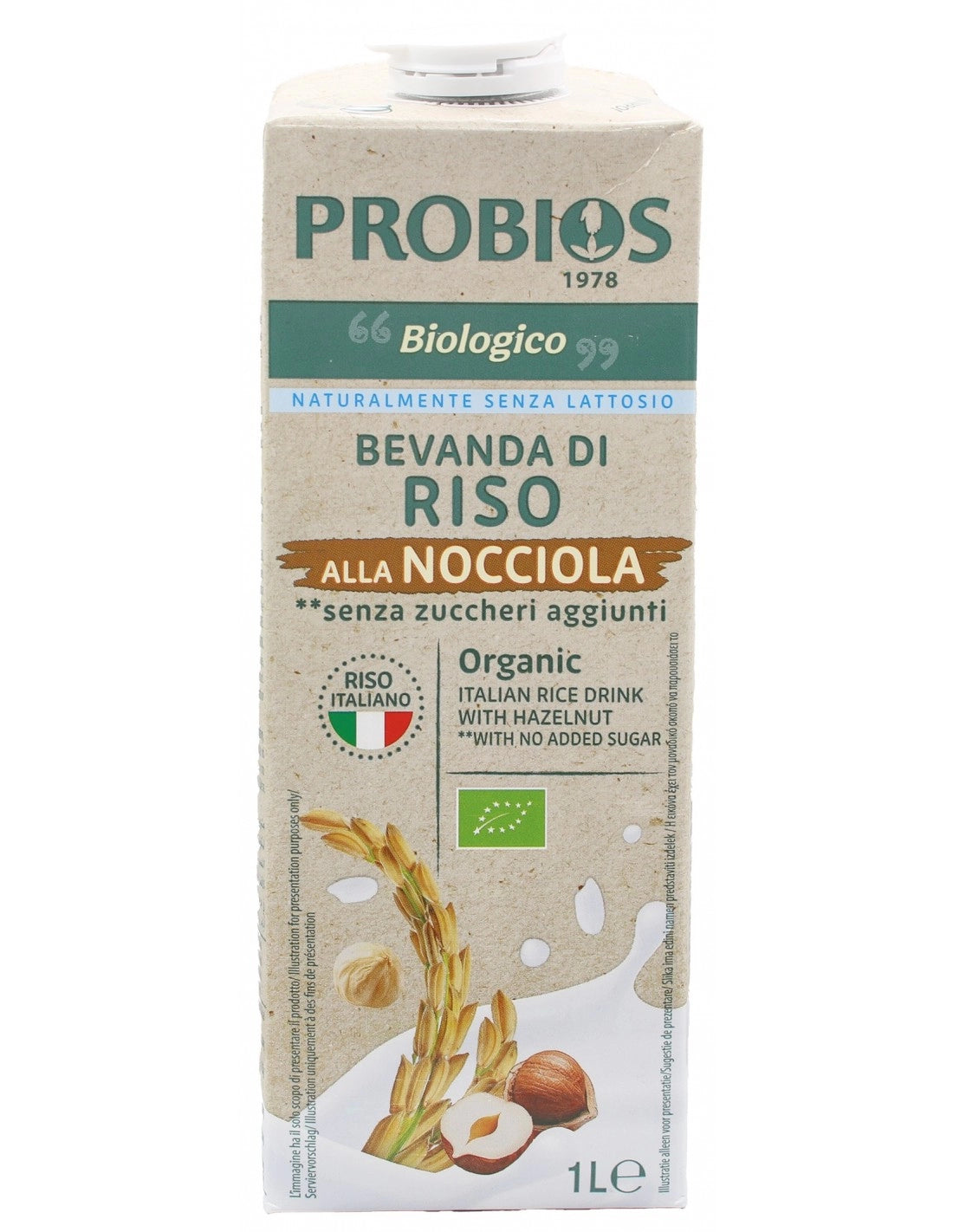 BEVANDA DI RISO ALLA NOCCIOLA 1 LITRO