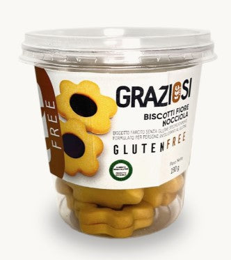 BISCOTTI FIORE CREMA NOCCIOLA LABORATORIO GRAZIOSI 190G