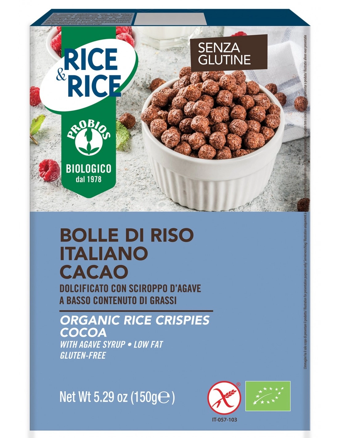R&R BOLLE RISO CACAO 150G