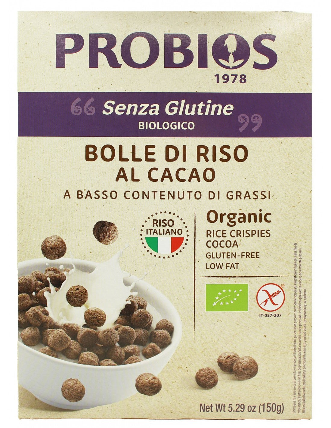 BOLLE DI RISO AL CACAO 150 G