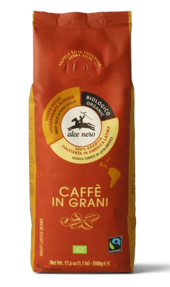 ALCE NERO CAFFE IN GRANI 100% ARABICA 500G
