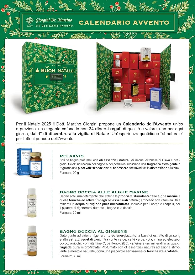 CALENDARIO AVVENTO 2025 GIORGINI DR. MARTINO