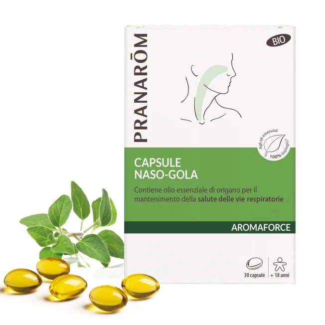PRANAROM AROMAFORCE NASO GOLA 30 CAPSULE