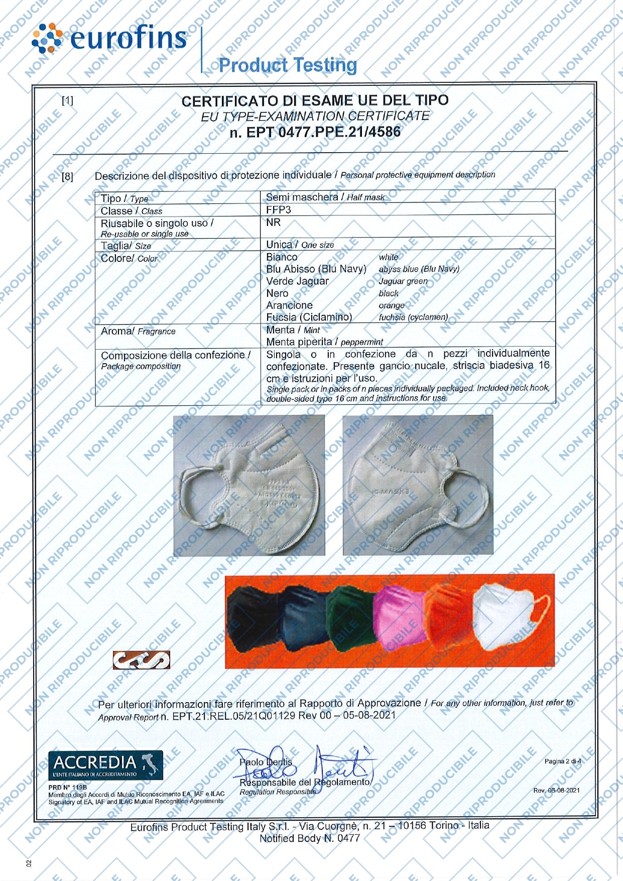 MASCHERINA FFP3 FUCSIA IG MASK (EKIPLABS)